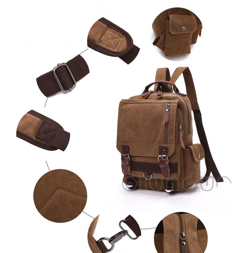 Outdoor Travel Waterproof Teenage Custom Single Should Canvas Bag/Backpack Daypack